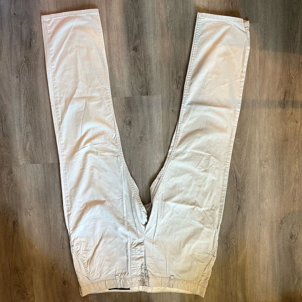 French Connection Cream Men’s Size 38 Cotton Chinos - Picture 4 of 12